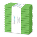 Blue Needles Solid Cloth Napkins 100% Cotton Set of 12-18 x 18 Inches - color: Apple Green, size: 18" x 18" (Set of 12)