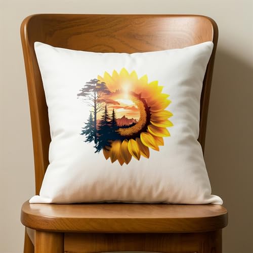20 PCS Sunflower Heat Transfer Vinyl Stickers - Western Cowgirl/Truck/Butterfly/Cross Design Iron On Patches, Durable PU Vinyl Heat Transfer Decals for T-Shirts, DIY Clothing/Accessories/Bags/Hats