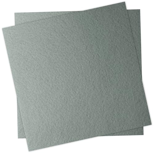 12" x 12" Felt Fabric Sheets for Crafts, Squares Felt Paper (Cool Grey) - color: Cool Grey