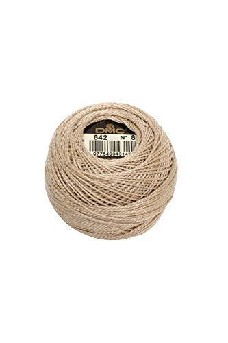 DMC 116 12-842 Pearl Cotton Thread Balls, Very Light Beige Brown, Size 12