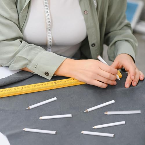 7PCS Fabric Pencils for Sewing, White, 8.75 cm - color: White-7pcs