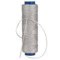 Waxed Thread, Strong Thread for Leather, Upholstery, Shoe, Bag, incl. Needle (Colour: Silver) - color: Silver