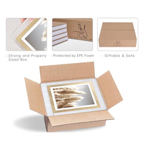 ArtbyHannah Gallery Wall Frame Set, 8 Pack Gold Picture Frames, Small - color: Gold, size: Small