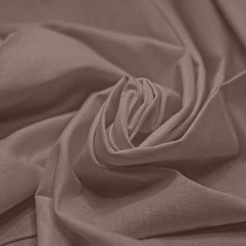 10 Pieces 18 x 21 Inches Cotton Fabric Precut Quilting Fabric Bundles Solid Colors Layer Cakes Quilt Material for DIY Craft Sewing Embroidery (Brown) - color: Brown