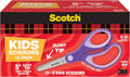 Scotch 5" Soft Touch Blunt Kid Scissors, Purple, 12 Count, Teacher's Pack (Pack of 6) - size: 12 count - pointed (Pack of 6)