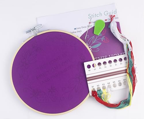 FUNATIC This Home is Built On Love and Profanity Embroidery Kit for Adults - color: Love and Profanity