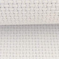 19" x 28" 14CT Counted Cotton Aida Cloth Cross Stitch Fabric (White) - color: White