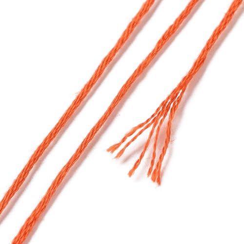 12 Skeins Orange Cross Stitch Threads 0.5mm Embroidery Floss 6 Ply Polyester Friendship Bracelets Floss Crafts Floss 12 Color 8.75 Yards(8m)/Skein - color: 12 Skeins, Orange
