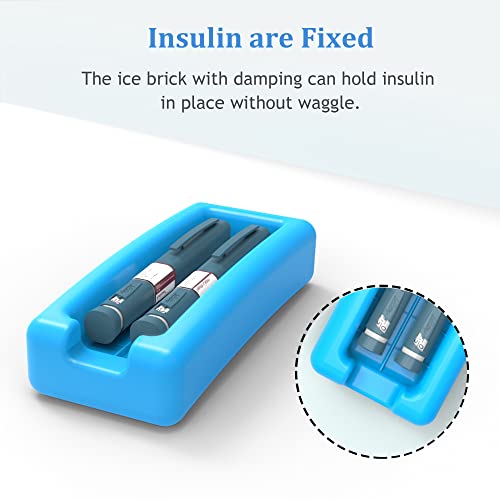 SHBC Insulin Pen Carrying Case Portable Medical Cooler Bag for Diabetes with Protective Ice Brick - Convenient to Changing Needles with Each Injection Hot Pink - color: Hot Pink