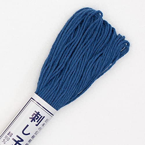 Olympus Sashiko 20m Skein Blue thread