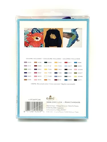 DMC 117F25-PC36 Embroidery Popular Colors Floss Pack, Colors may vary, 8.7-Yard, 36/Pack - color: Colors may vary, size: 8.7-Yards