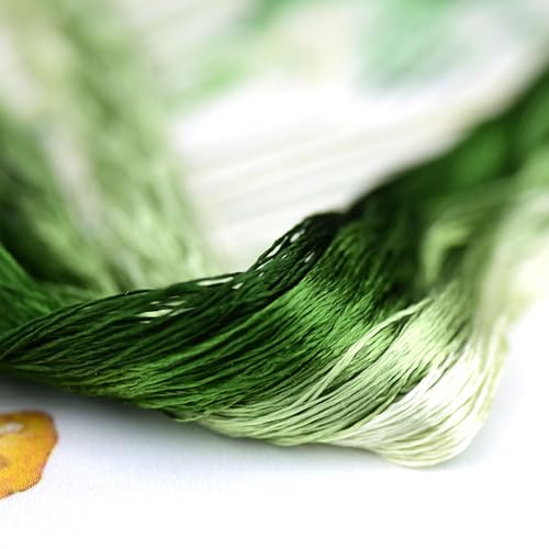 Natural 100% Mulberry Handmade Embroidery Silk Thread Silk Floss (45) - color: 45