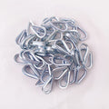 Wire Rope Thimble, for Wire Rope Dia. 1/4 in, Carbon Steel,(1/4" 50PCS) - size: 1/4”