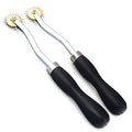 TIHOOD 2PCS Needle Point Tracing Wheel, 4mm Leather Paper ClothSewing Overstitch Wheel Tool - color: Black