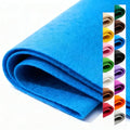 Blue Stiff Felt Sheet 36'' X 36'', 1mm Large Felt Fabric Sheet for Crafts - color: Blue