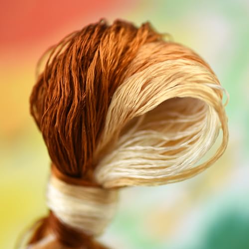 Natural 100% Mulberry Handmade Embroidery Silk Thread Silk Floss (58) - color: 58