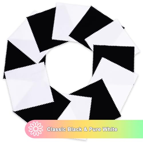 Pre-Cut Cotton Fabric Squares (42pcs 10'' White) - color: 42pcs 10'' White