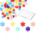 Needle Threaders for Hand Sewing, 40 PCS Cute Flower Head Embroidery Threader Colorful Wire Loop Sewing Threaders Kit for Sewings Embroidery Craft Knitting Quilting Cross Stitch Repair Clothing