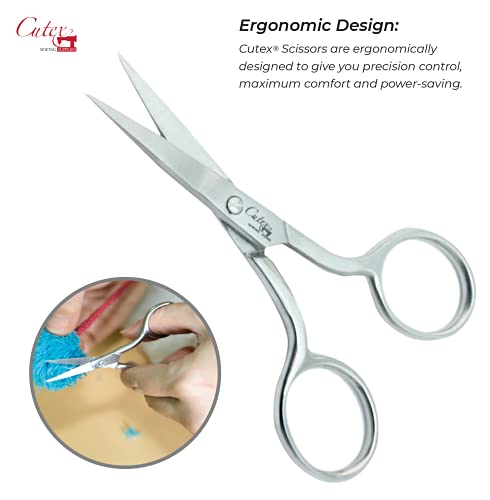Cutex 4-1/2" Straight Sewing & Embroidery Scissors/Thread Trimmers - color: Straight-4.5''
