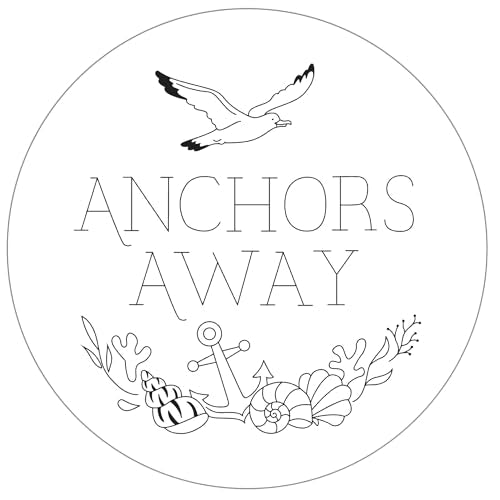 Nautical Embroidery Pattern Transfers (set of 10 hoop designs!)