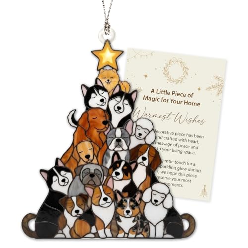 Dog Christmas Ornaments 2026, Cute Dog Ornament, Dog Lover Gifts for Women - color: Dog Tree 3
