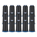 BAI Embroidery Machine Thread Set, 15 Black Spools, 5000 Yards Each, 40WT (108D/2) Polyester Embroidery Thread for Commercial Multi-Needle Machines, High-Speed Thread for Hats, Logos & Apparel - color: 15 Balck
