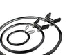 Nurge Premium Quality, Metal Spring Tension Embroidery Hoops, Cross Stich Hoop, Darning Hoops, Embroidery Tension Shed (Black, Siz Mix) - color: Black, size: Mix Sizes