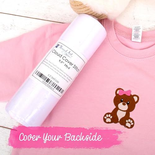 Threadart Cloud Cover Stitch Roll - Fusible 9.5" x 10yd, Iron-On