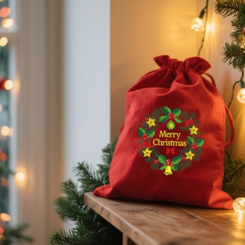 GLOBLELAND 4 Sheets Christmas Winter Water Soluble Embroidery Pattern - color: Christmas Winter