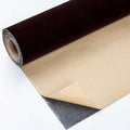 Brown Velvet Liner Self Adhesive Plush Velvet Fabric Sheets Velvet Flock Paper Roll Soft Flocking Fabric for Jewelry Box Felt Liner Furniture DIY Arts and Crafts 4.72 x 98 Inches - color: Brown, size: 98"L x 4.72"W