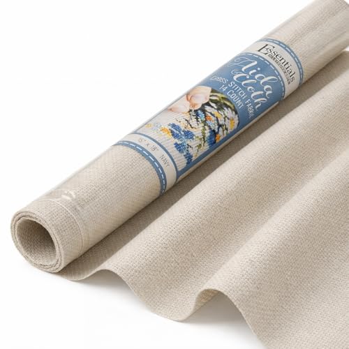 16 Count Aida Cloth Cross Stitch Fabric, 14Ct Embroidery Oatmeal Supplies