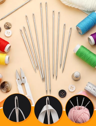 Sewing Needles for Upholstery, 10PCS, 6" Length - size: 6 IN