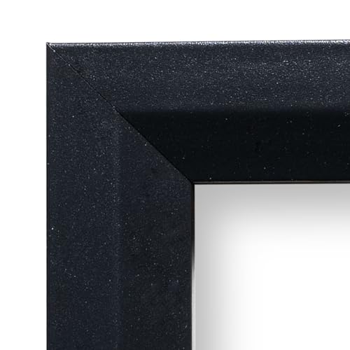 Black 12x13 Picture Frame Beveled .84" Inch Wide - Black Wall Decor Handmade Solid Wood Frames with Preinstalled Hangers and UV Blocking Plexiglass 13x12 Frame - color: Black, size: 12x13