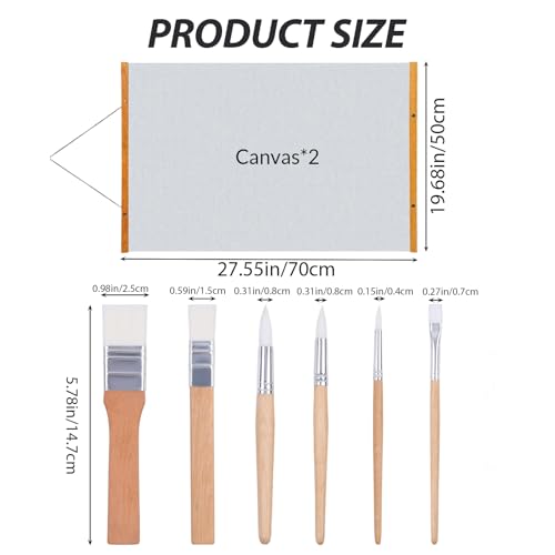 Magic Canvas Paint with Water,Includes 2 Interchangeable Canvas Restore to Original State After Drying, Reusable,No Need to Worry About Paint Splattering During the Painting Process.(19.68 * 27.55in) - size: 19.68*27.55in