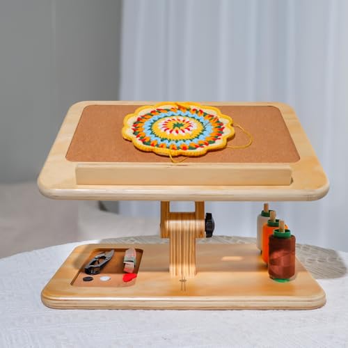 Adjustable Lap Desk For Sewing & Crafting, Folding Table With Storage