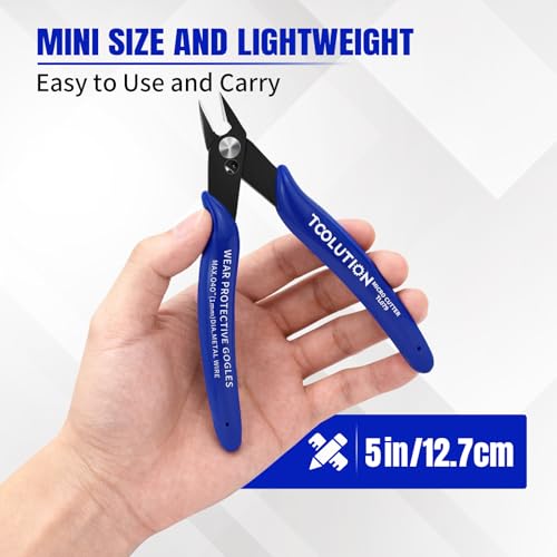 Small Wire Cutters Micro Flush Cutter Snips Zip Tie Cutter-5 Pack - size: 5 Pack