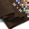 Chocolate Brown Felt Fabric 36" X 36" 1.6mm Thick Soft Square Felt Sheet - color: Chocolate Brown