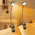 KTEBO 2 Pack Rechargeable Book Light Clip-On Reading Light for Books in Bed - color: Black&Black