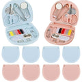 8 Pack Mini Sewing Kits, Compact Travel Emergency Sewing Set with Threads, Scissors, Needles, Portable Repair Supplies for Beginners, Hotels, Travel, Charity