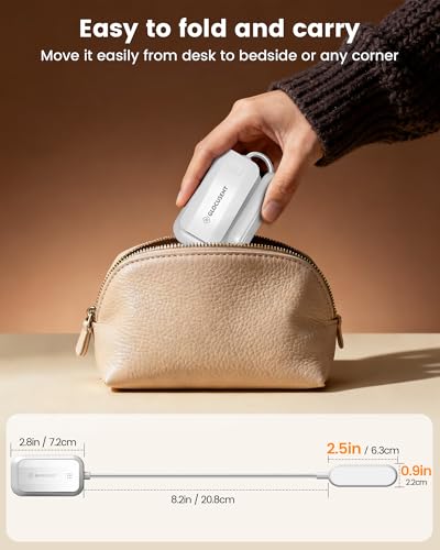 Glocusent 20 LED Reading Lights for Books in Bed, Eye Caring Reading Light - color: White, size: Upgraded