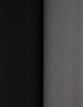KCS 2 pc of 15" x 18"(38cmx45cm) Counted Cross Stitch Cotton Aida Cloth Needlework Fabric Box (Dark Grey+Black,16CT) - color: Dark Grey+black, size: 16CT