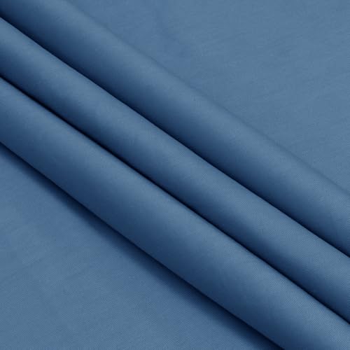 Homiest Dusty Blue Cotton Broadcloth Fabric by The Yard, 1Yard x56In - color: Dusty Blue, size: 1 Yard