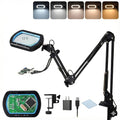 12X Magnifying Glass, 5000LM 5 Colors Temperatures & 10 Brightness