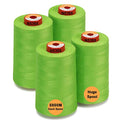 New brothread 4 Large Cones All Purpose Polyester Thread -Yellow Green - color: 4xYellow Green