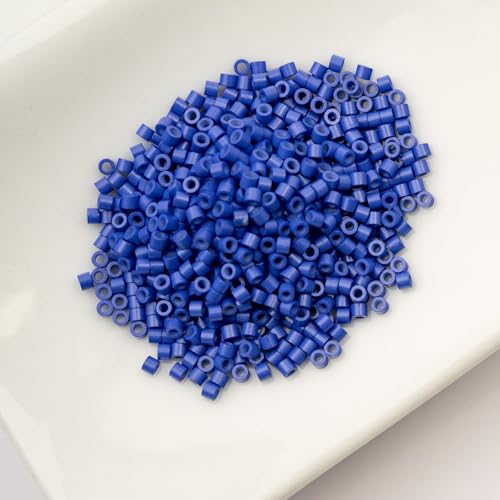 John Bead 25g Cylin Beads Opaque Royal Blue 11/0 Glass Cylindrical Seed Beads for Jewelry Bracelets Necklaces Earrings Making Embroidery - color: Royal Blue