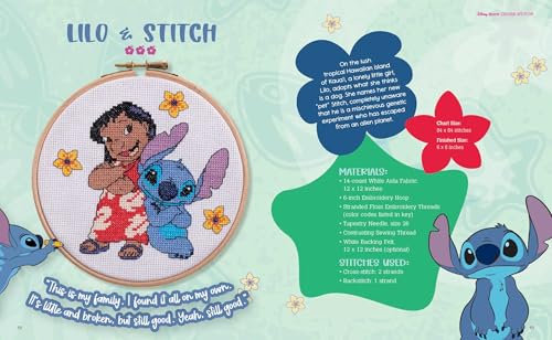 Disney Stitch Cross-Stitch (Cross-stitch Kits)