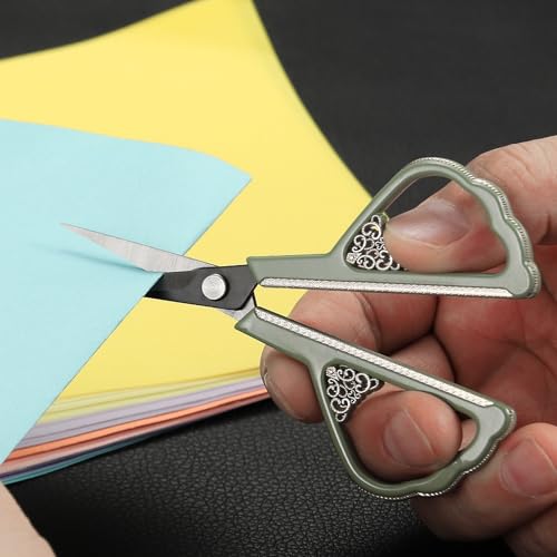 YOUGUOM Sewing Scissors, Small Sharp Embroidery Scissor - color: Light Green