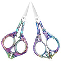 AQUEENLY Embroidery Scissors Small Sewing Scissors for Fabric Cutting 2 PCS
