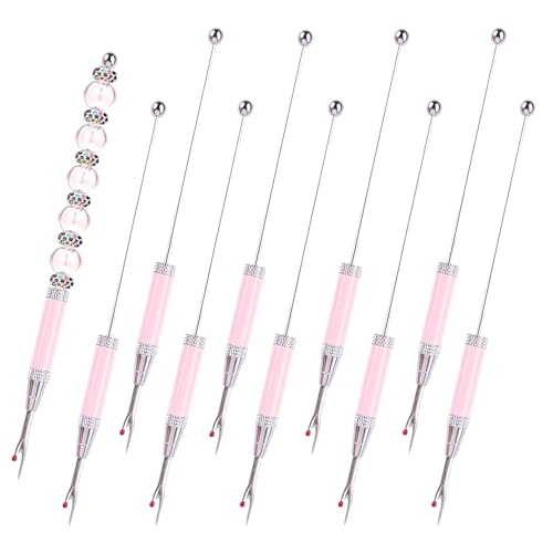10 Packs Beadable Thread Cutter Seam Rippers for Sewing Metal Embroidery Removal Tool Beaded Tag Remover for DIY Craft (Pink) - color: Pink