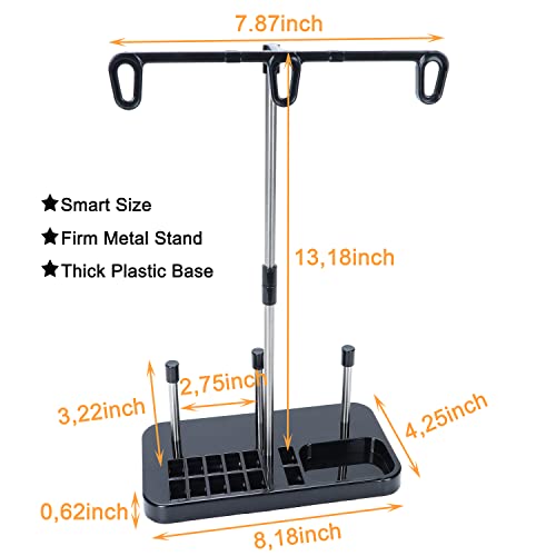 New brothread Light Weight Thread Stand -Black - color: Black